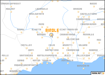 map of Airole