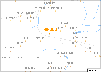 map of Airolo