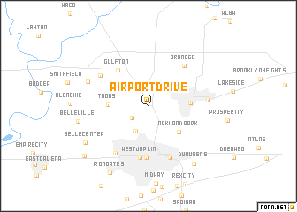 map of Airport Drive