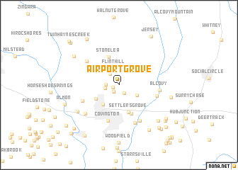 map of Airport Grove