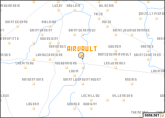 map of Airvault