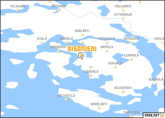 map of Aisaniemi