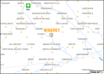 map of Aiserey