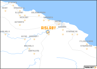 map of Aislaby