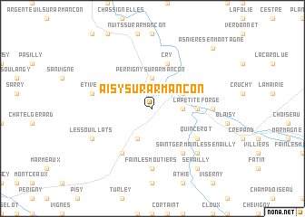 map of Aisy-sur-Armançon