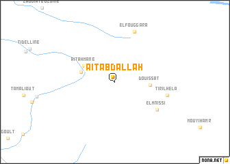 map of Aït Abdallah