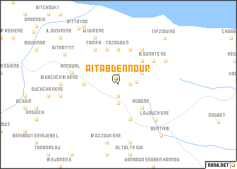 map of Aït ʼAbd en Noûr