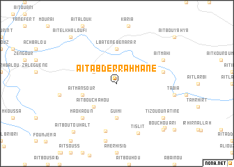 map of Aït Abd er Rahmane