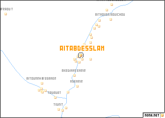 map of Aït Abdes Slam