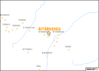 map of Aït Abd Smed