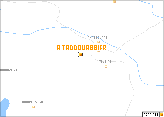 map of Aït Addou Abbiar