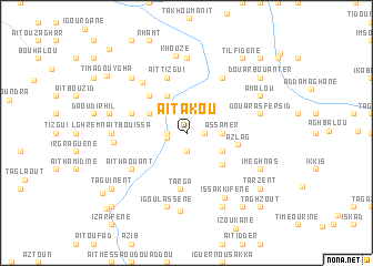 map of Aït Akou