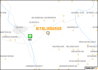 map of Aït Ali Moussa