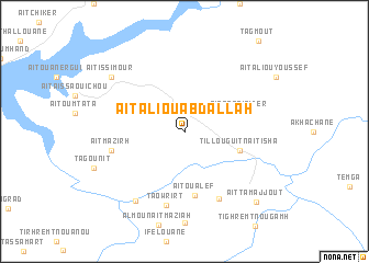 map of Aït Ali Ou Abdallah