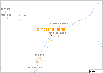 map of Aït Ali Ou Ikkou