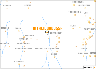 map of Aït Ali Ou Moussa