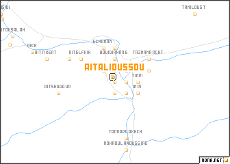 map of Aït Ali Oussou