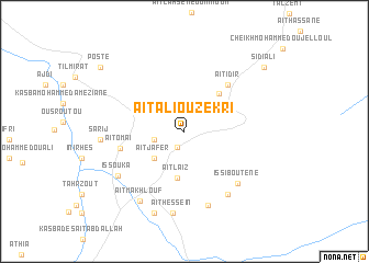 map of Aït Ali Ou Zekri