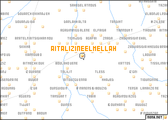 map of Aït Alizine el Mellah