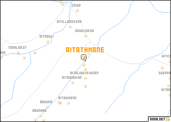 map of Aït Athmane