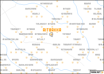 map of Aït Bakka