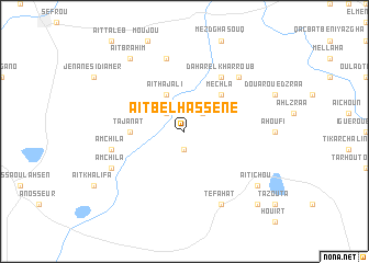 map of Aït Bel Hassene