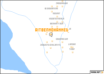 map of Aït Ben Mohammed