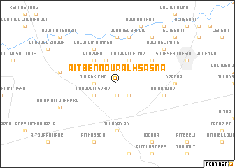 map of Aït Bennour al Hsasna