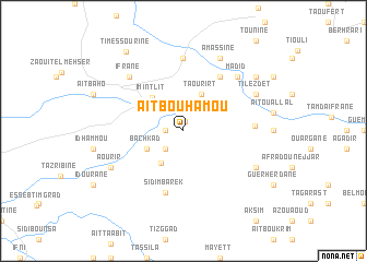 map of Aït Bouhamou