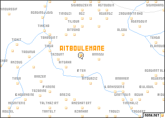 map of Aït Boulemane