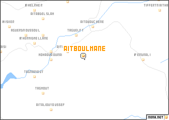 map of Aït Boulmane