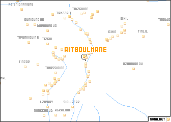 map of Aït Boulmane