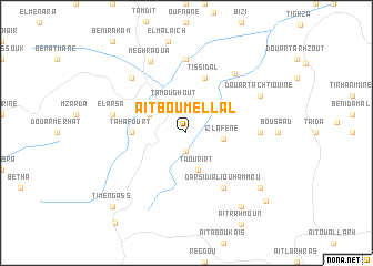 map of Aït Bou Mellal