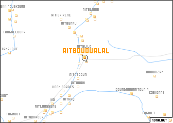 map of Aït bou Oualal