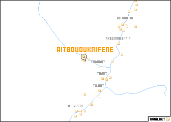 map of Aït Bou Ouknifène