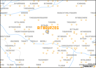 map of Aït Bourzeg