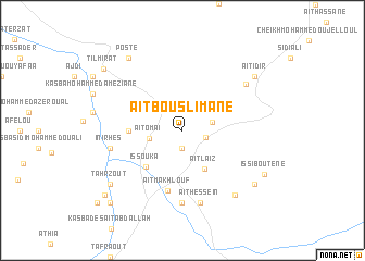map of Aït Bou Slimane