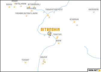 map of Aït Brahim