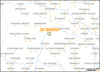 map of Aït Brahim