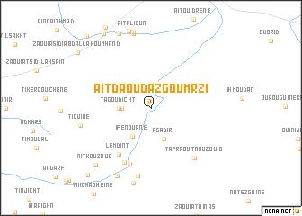 map of Aït Daoud Azgoumrzi