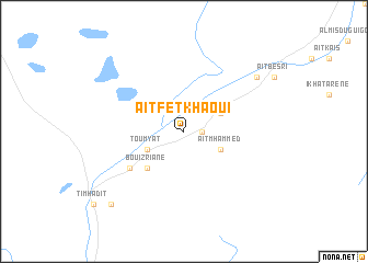 map of Aït Fetkhaoui