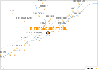 map of Aït Haddou nʼAït Youl