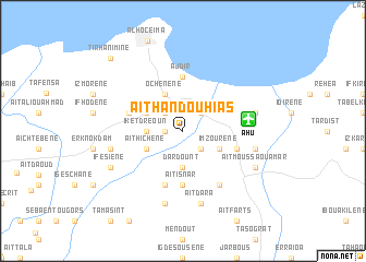 map of Aït Handou Hias