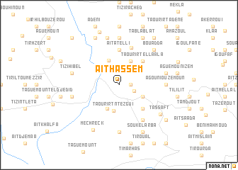 map of Aït Hassem