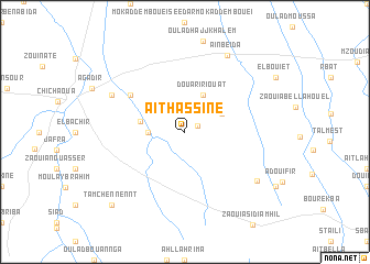 map of Aït Hassine