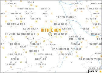 map of Aït Hichem