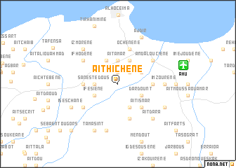 map of Aït Hichene