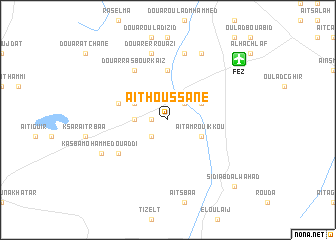 map of Aït Houssane