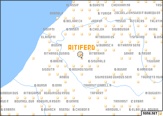 map of Aït Iferd