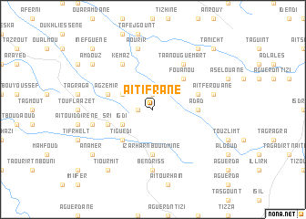 map of Aït Ifrane